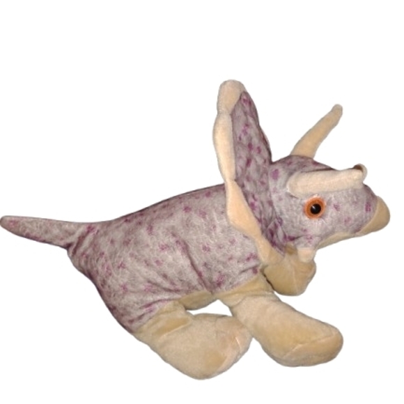 Wild Republic Triceratops Plush Dinosaur Stuffed Animal Plush Toy 12" Inch - Picture 4 of 7
